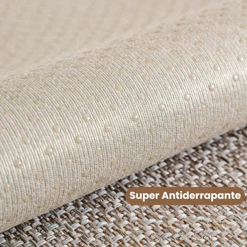 Capa para Sofá em Linho Antiderrapante Azul Acinzentado