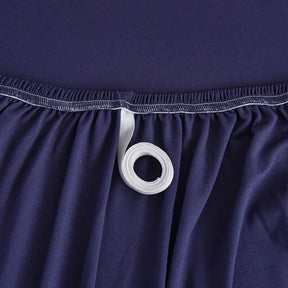 Capa De Sofá Stretch Ajustável Lisa Cinza Escuro