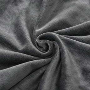 Capa Protetora para Cadeira de Jantar Cinza Escuro em Suede