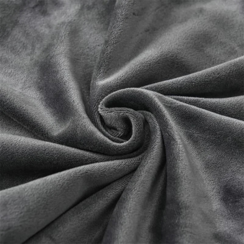 Capa Protetora para Cadeira de Jantar Cinza Escuro em Suede