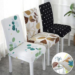Jogo de Capa Para Cadeira de Jantar Resistente a Água Estampadas