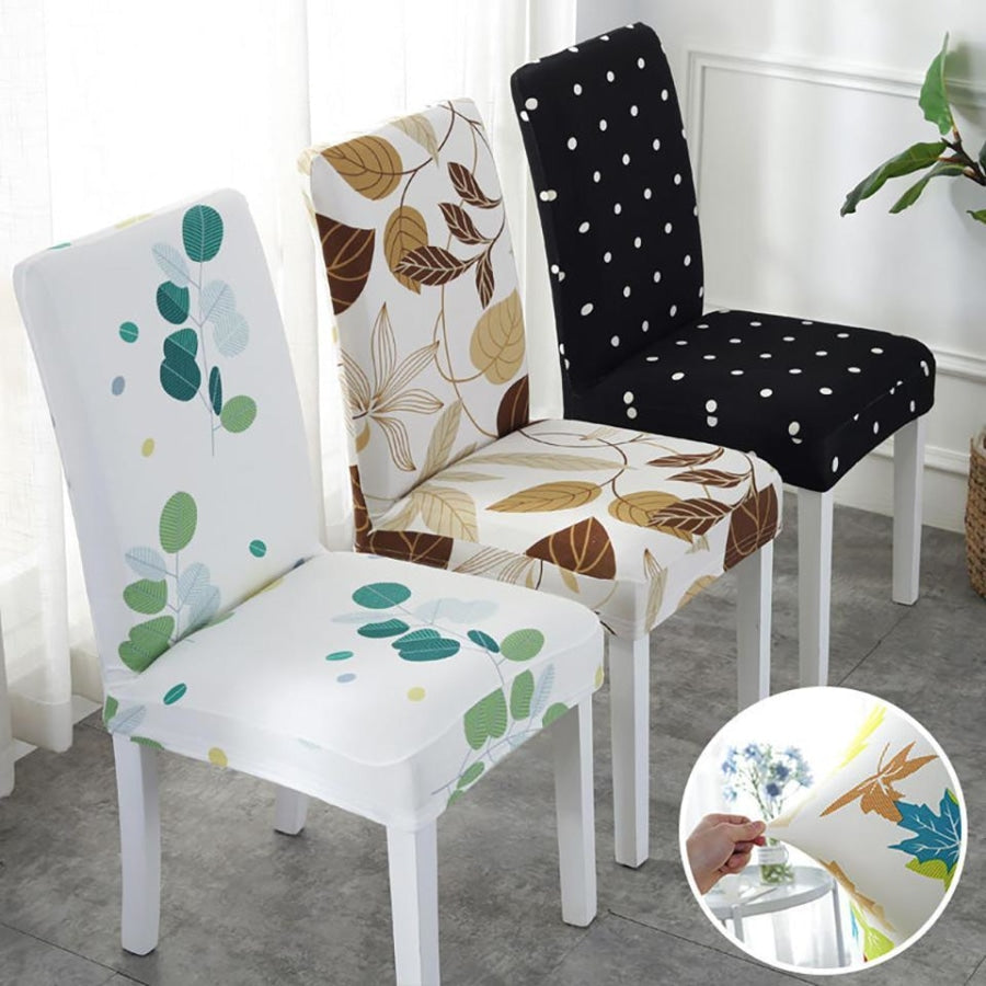 Jogo de Capa Para Cadeira de Jantar Resistente a Água Estampadas