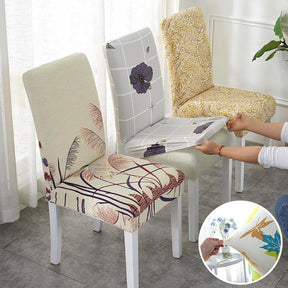Jogo de Capa Para Cadeira de Jantar Resistente a Água Estampadas