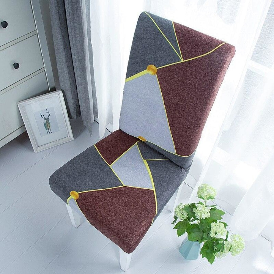 Capa Para Cadeira de Jantar Resistente a Água - Estampas Geométricas