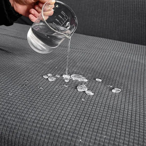 Capa Para Cadeira de Jantar Resistente Semi-impermeável Cinza Claro