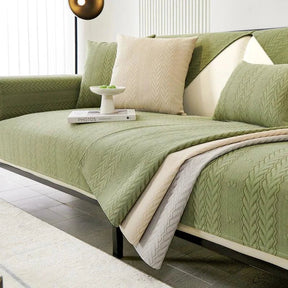 Capa para Sofá de Chenille Bege