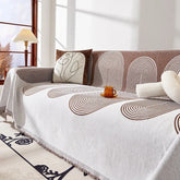 Manta de Sofá Linho Misto Estilo Escandinavo Marrom