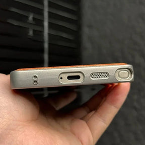 Case Samsung Minimalista em Couro Anti Impacto