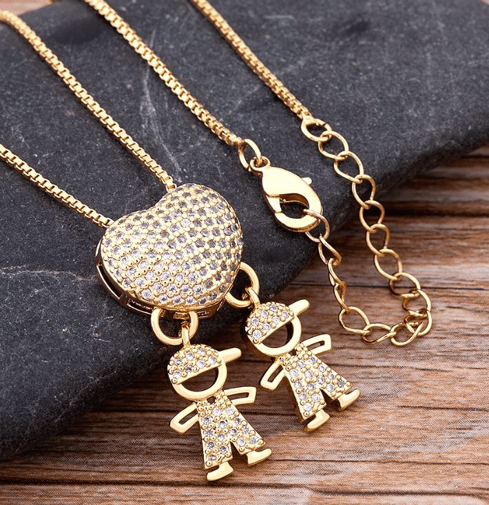 Colar Amor de Mãe com Pingente Banhado a Ouro 18k