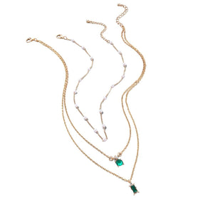 Colar Feminino Triplo Evergreen