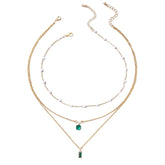 Colar Feminino Triplo Evergreen