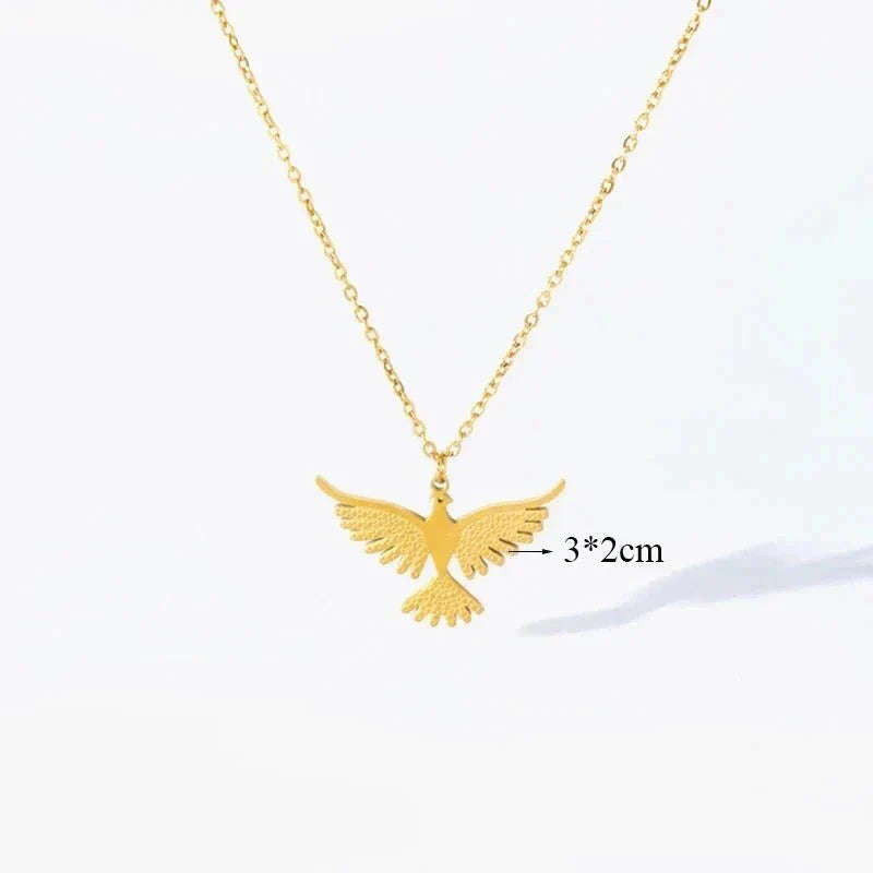 Colar Fênix Cravejado