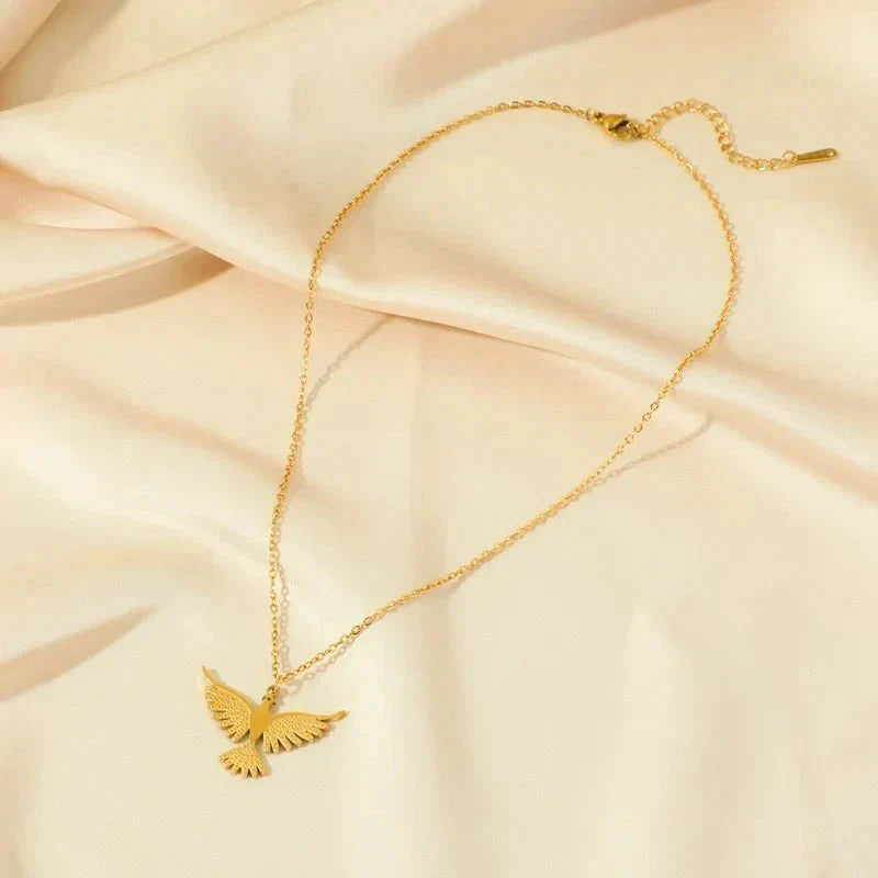 Colar Fênix Cravejado