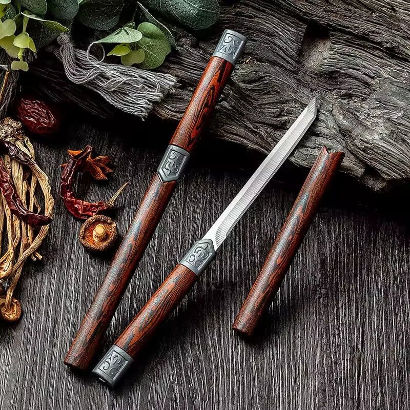 (COMPRE 1 LEVE 2 + BAINHAS) Combo Faca Artesanal Feng Ultra Afiada • 100% Forjada a Mão