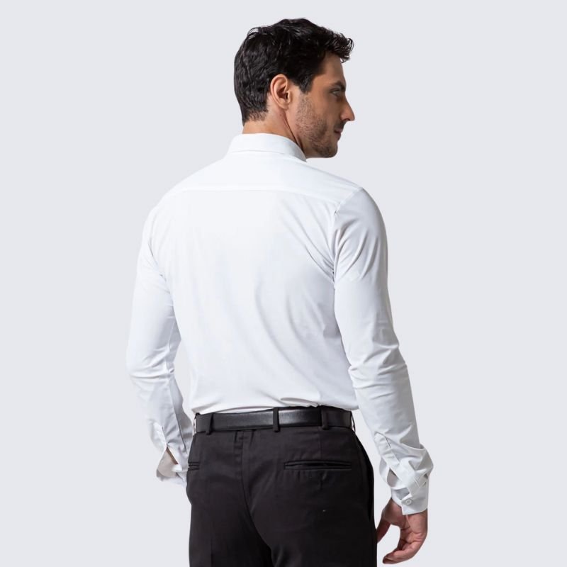 Compre 1 Leve 2 | Camisa Social Ultra Elastech Anti amassados + Relogio de Brinde