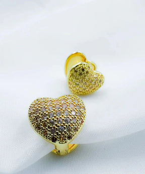 Conjunto Colar e Pulseira Elo Português e Brincos de Coração