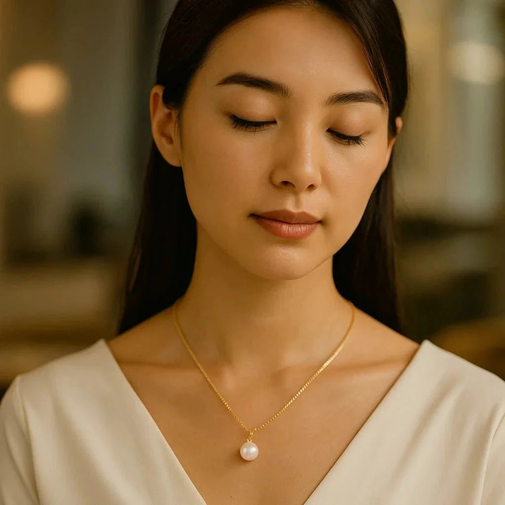 Conjunto de Joias Vintage de Pérolas