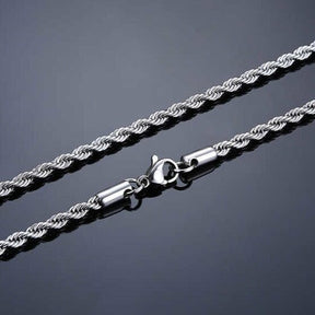 Corrente Trançada Folheada a Ouro