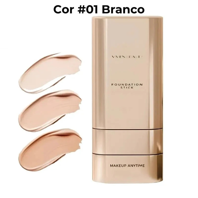 Corretivo Base Stick Coreano 2 em 1 – Cobertura Perfeita 100% Natural