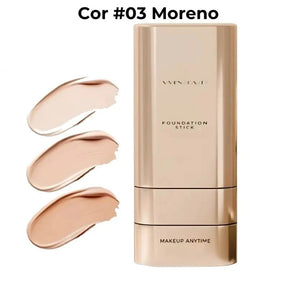 Corretivo Base Stick Coreano 2 em 1 – Cobertura Perfeita 100% Natural