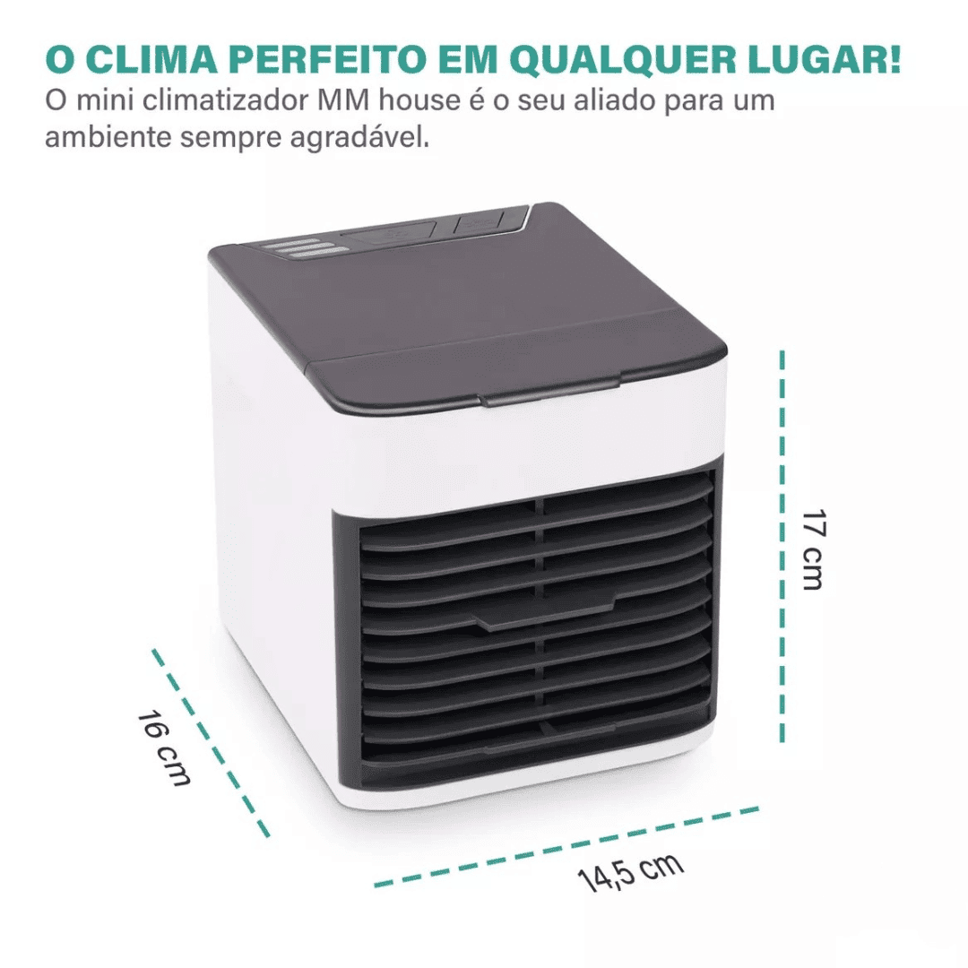 Mini Ar Condicionado Climatizador Portátil USB