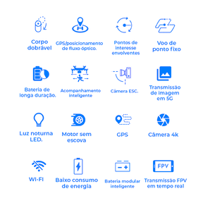 Drone Maverick 3 Classic Pro com Câmera 4K Ultra HD 7Km GPS Wi-Fi