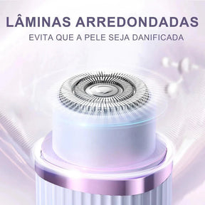 Depilador Elétrico Recarregável com Navalha Dupla
