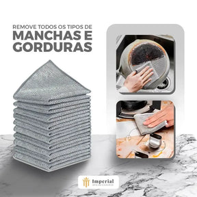 [COMPRE 5 LEVE 10] Toalhas de Nano Aço ProFiber™ | Tecnologia Avançada para uma Limpeza Impecável!