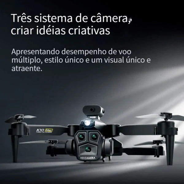 Drone Profissional com Câmera 8K UltraHD Gps Wifi e Desvio Automático - K10 Max