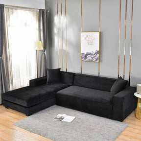 Capa para Sofá Suede Preto Impermeável para Sala