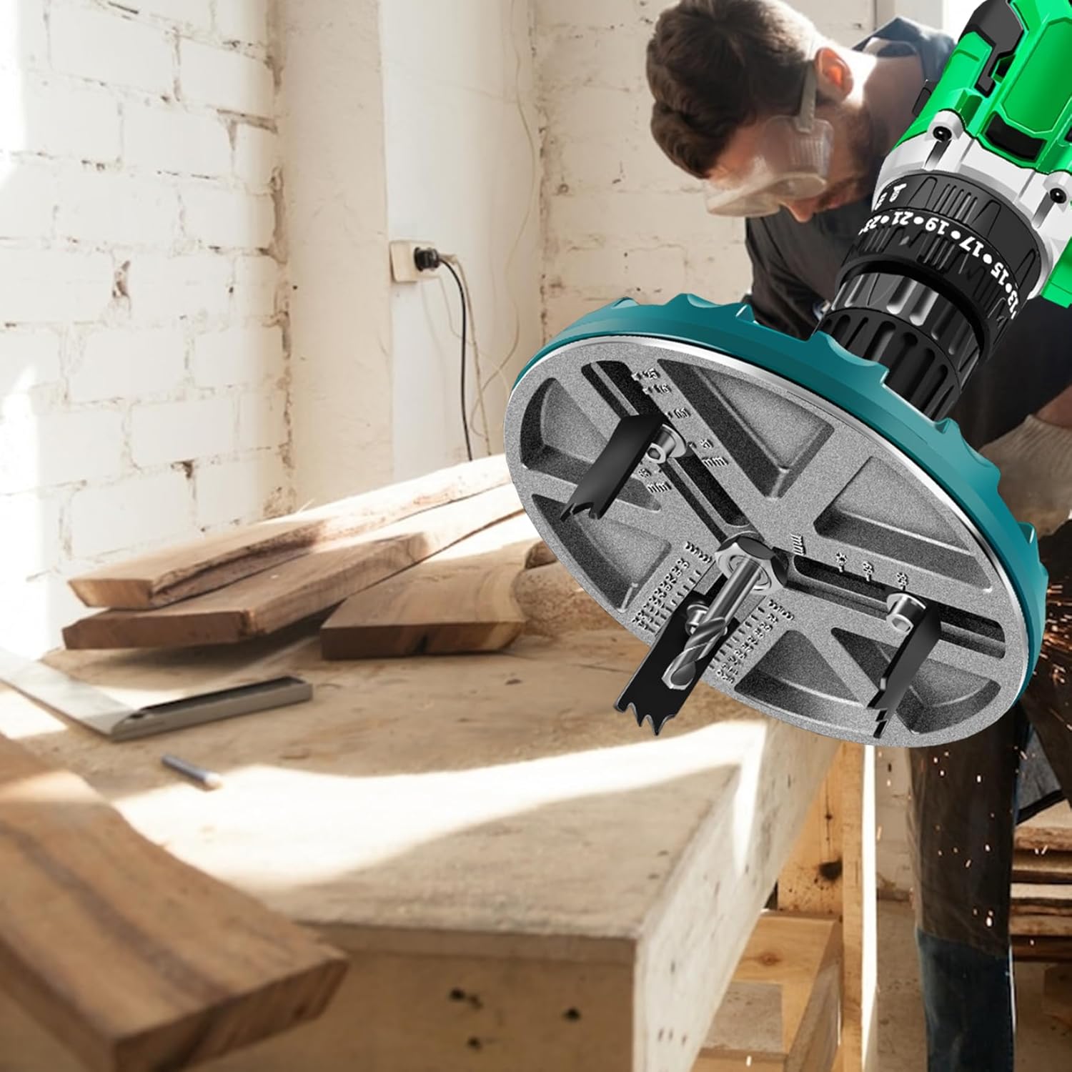 Gabarita Corte - Perfect Stell ®  Perfurador Multifuncional Ajustável 45-130mm