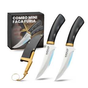 [OFERTA LIMITADA] Combo Mini Faca Furia Ultra Afiada - Compre 1 Leve 2 + Bainha Grátis
