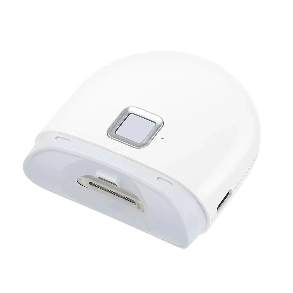 Ionique | 2‑em‑1 Cortador e Polidor Elétrico de Unhas – Recortador Automático com LED, Recarregável & Silencioso
