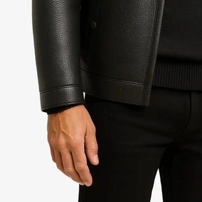 Jaqueta Masculina em Couro com Forro de Cashmere
