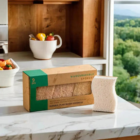 Kit 18 Esponjas de Cozinha Biodegradáveis Premium (duram até 18 meses)