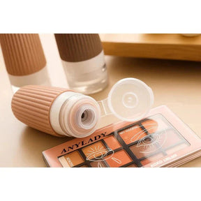 Kit 4 Frascos de Silicone para Viagem – 90ml Antivazamento