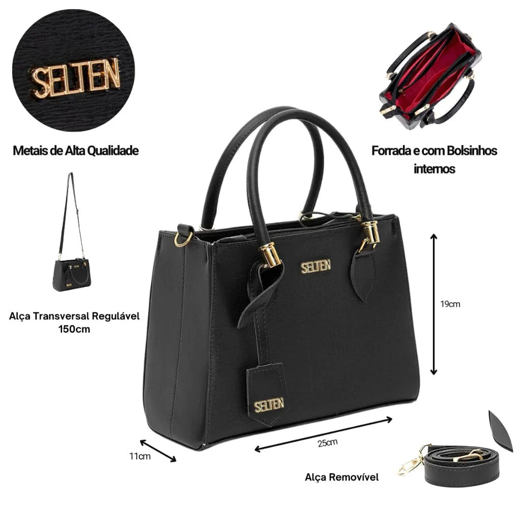 Kit Bolsa Transversal com Tote e Carteira