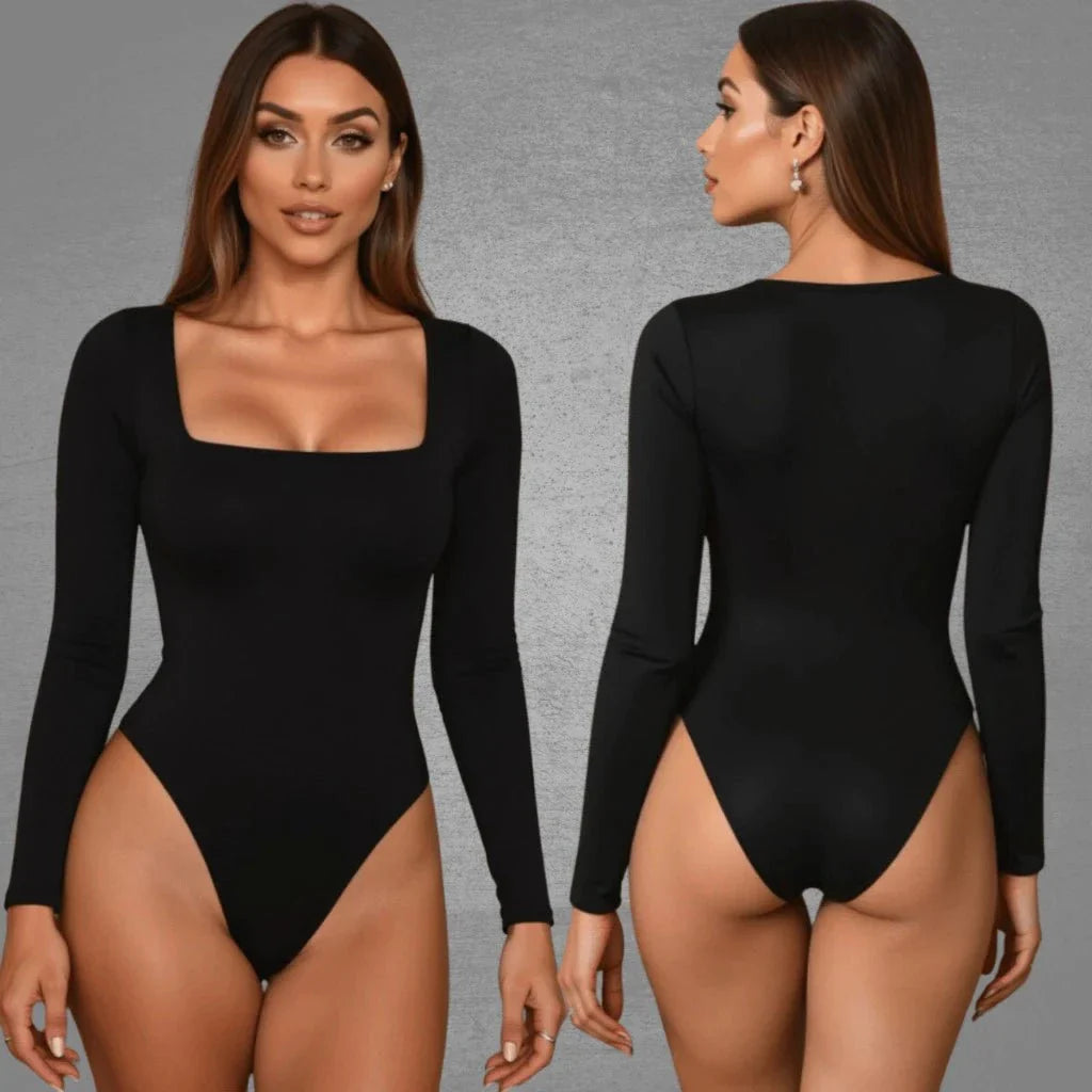 Kit com 2 Bodys Femininos Manga Longa