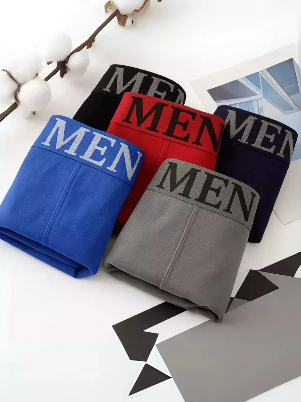 Kit de Cuecas Boxer Masculina Sem Costura