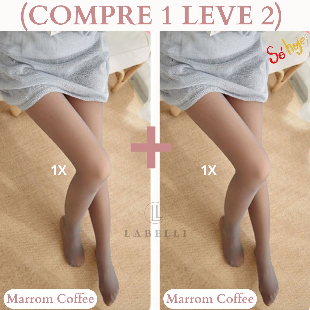 Kit Meia Calça Forrada Translúcida com Aquecimento (COMPRE 1 LEVE 2)