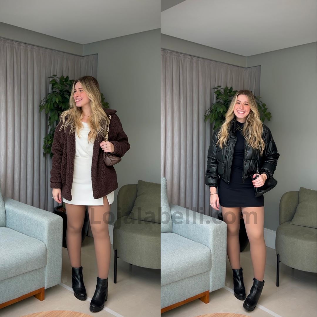 Kit Meia Calça Forrada Translúcida com Aquecimento (COMPRE 1 LEVE 2)