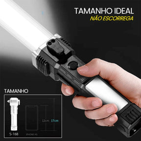 Lanterna Tática Indestrutível 4 em 1 - Ultra Potência