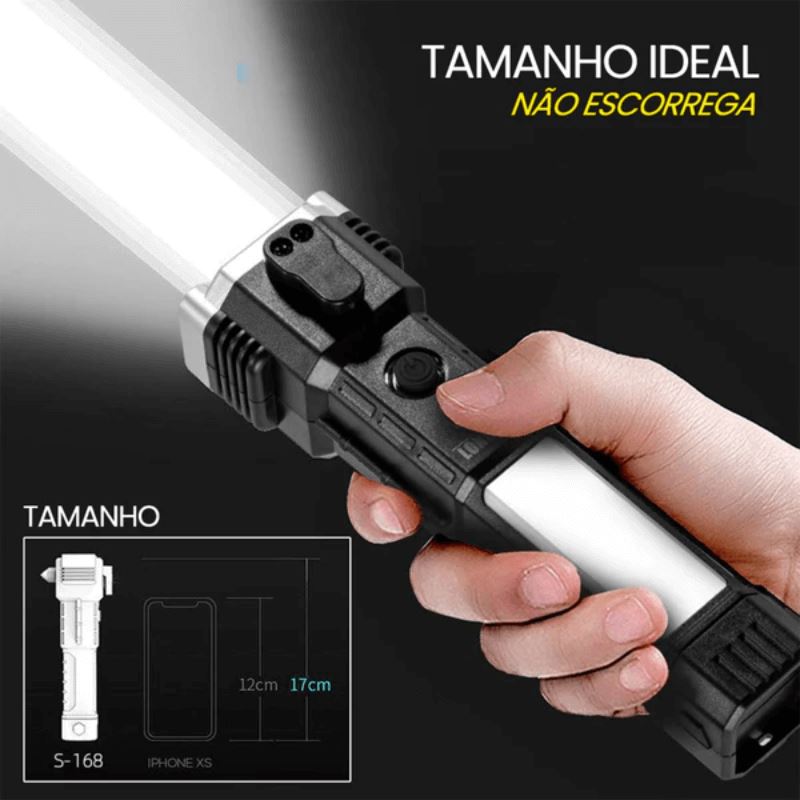 Lanterna Tática Indestrutível 4 em 1 - Ultra Potência