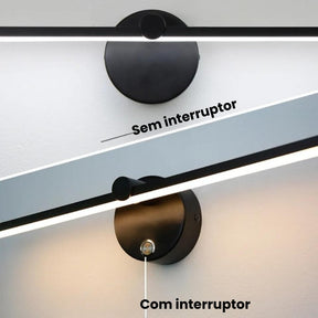 Luminária de Banheiro LED Direcional 8W com Interruptor Integrado