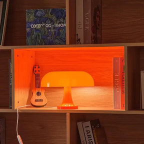 Luminária de Mesa LED com Design Moderno em Forma de Cogumelo