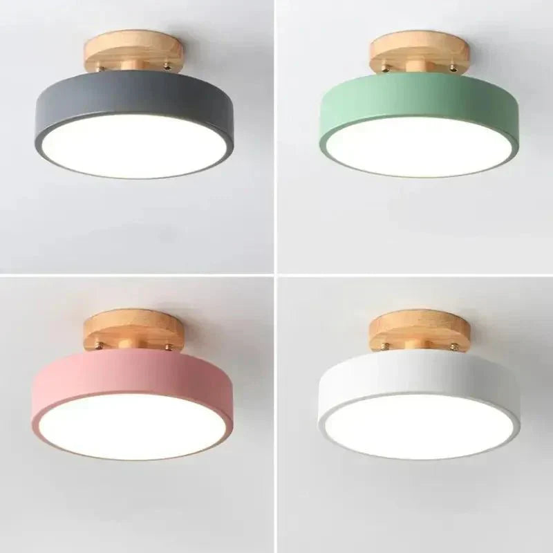 Luminária de Teto LED Redonda Estilo Nórdico 13W com Compatibilidade Bivolt