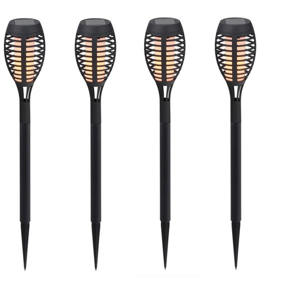 Luminária Holofote Para Jardim Torch Led com Painel Solar