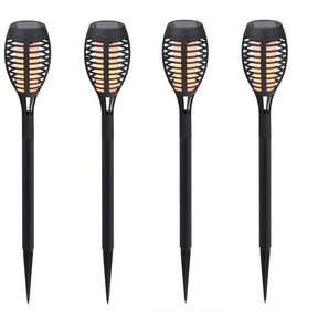 Luminária Holofote Para Jardim Torch Led com Painel Solar