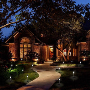 Luminária Para Jardim de Led com Painel Solar Kit com 12