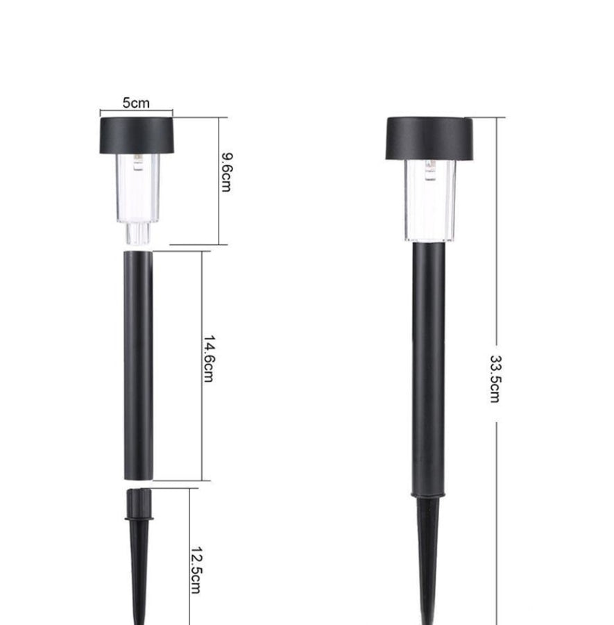 Luminária Para Jardim de Led com Painel Solar Kit com 12